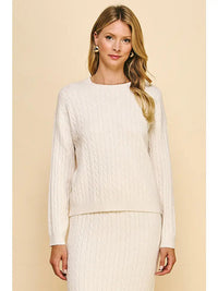 Cream Knit Skirt