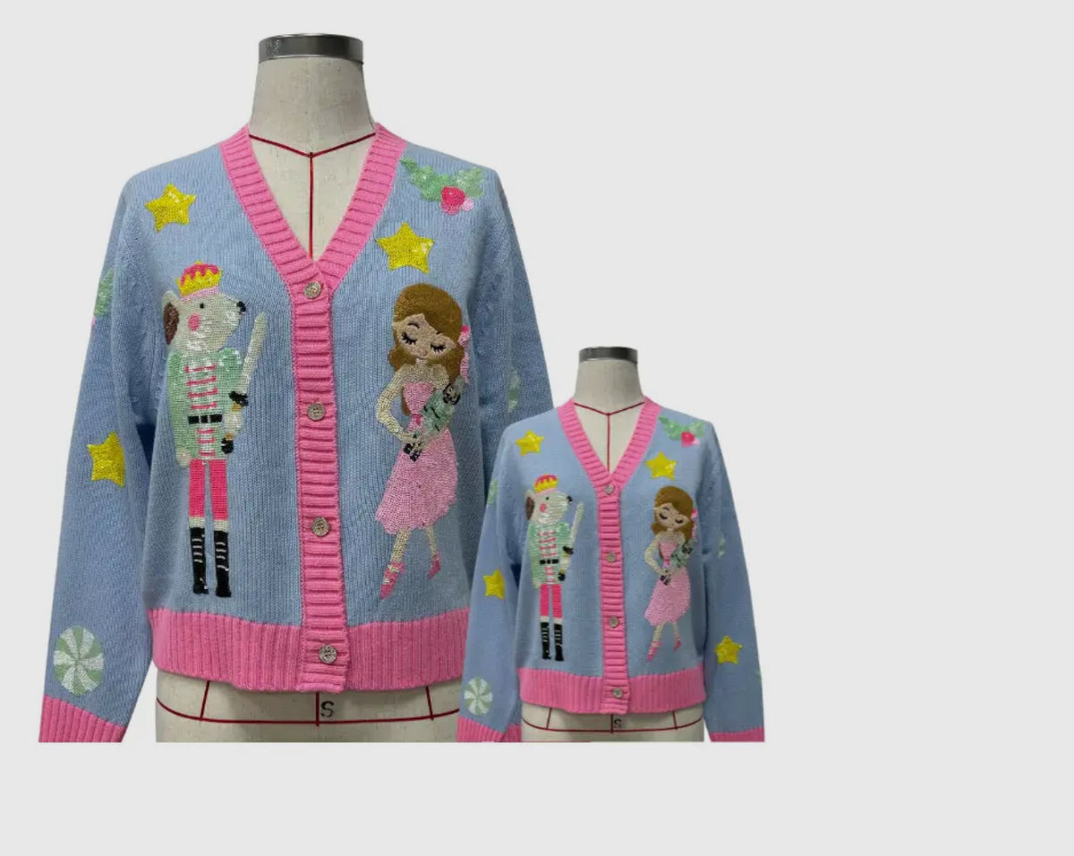 Whimsical Nutcracker Cardigan - KIDS *PREORDER