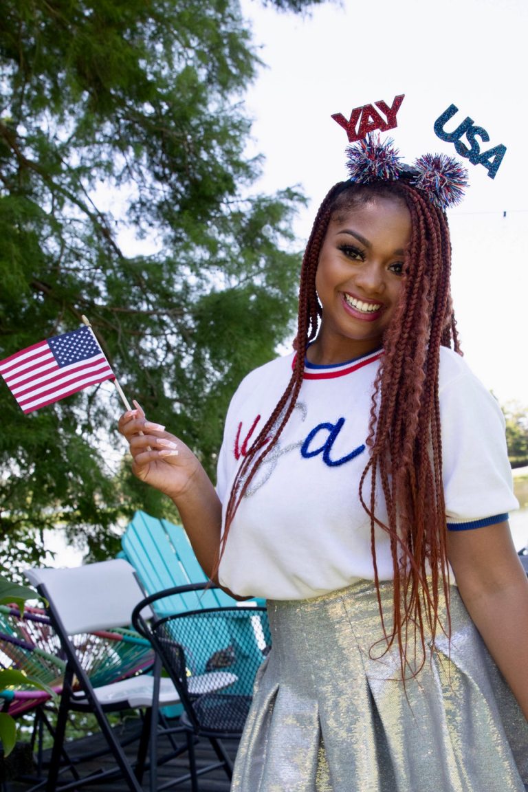 USA Glitter Top