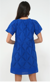 Fawn Embroidered Popover Dress