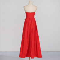 Floral Stitch High-Waist Tube Top Dress