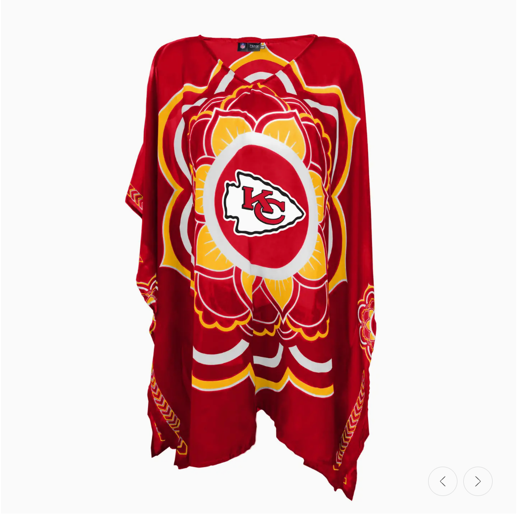 NFL Kansas City Chiefs Caftan Flower