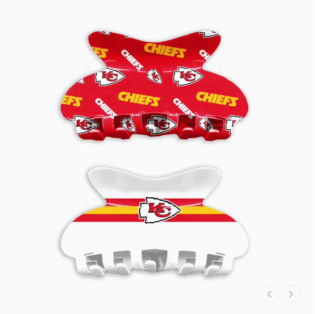 NFL Kansas City Chiefs Team Hair Claw Set