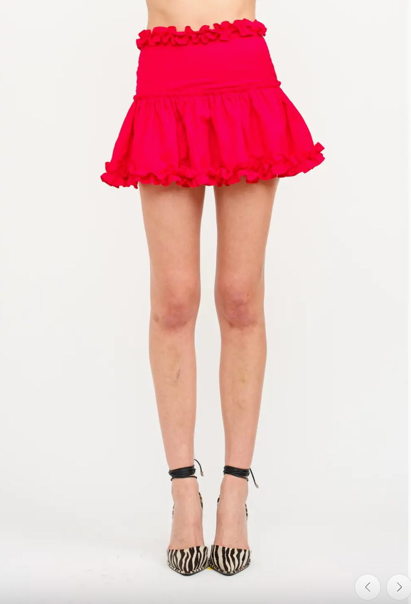 Sammie Chili Red Skirt