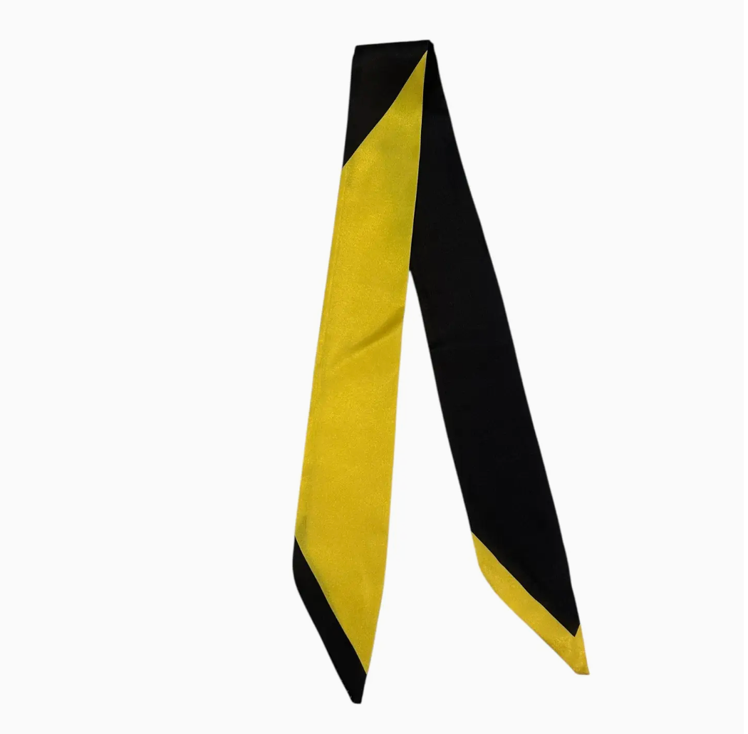 Black & Yellow Twilly Scarf