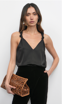 Kassi Shoulder Knot Satin Top
