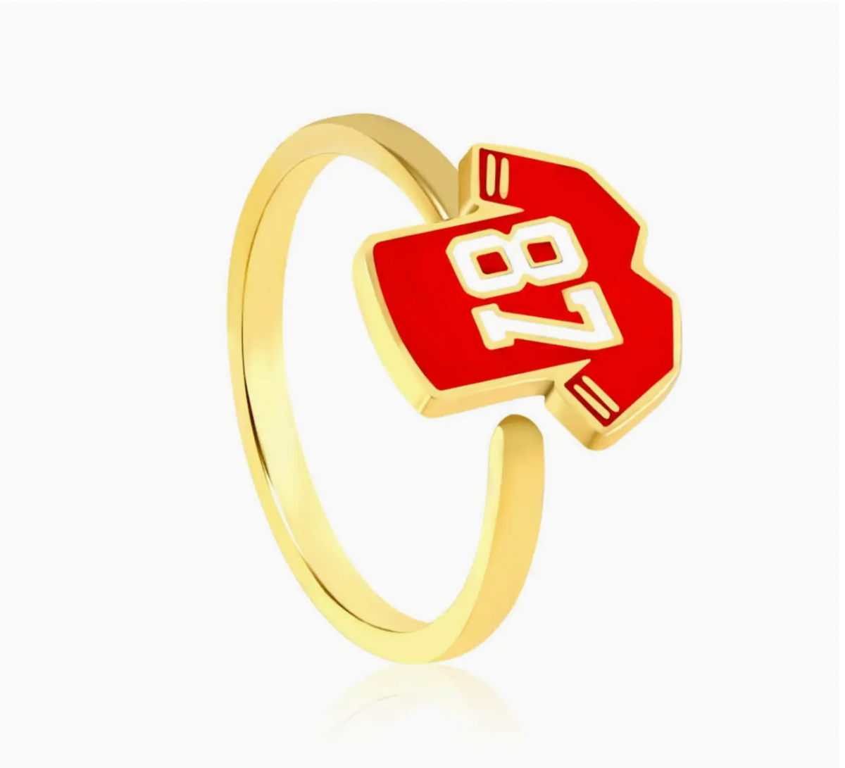 Kansas City Chiefs #87 Tight End Jersey Ring