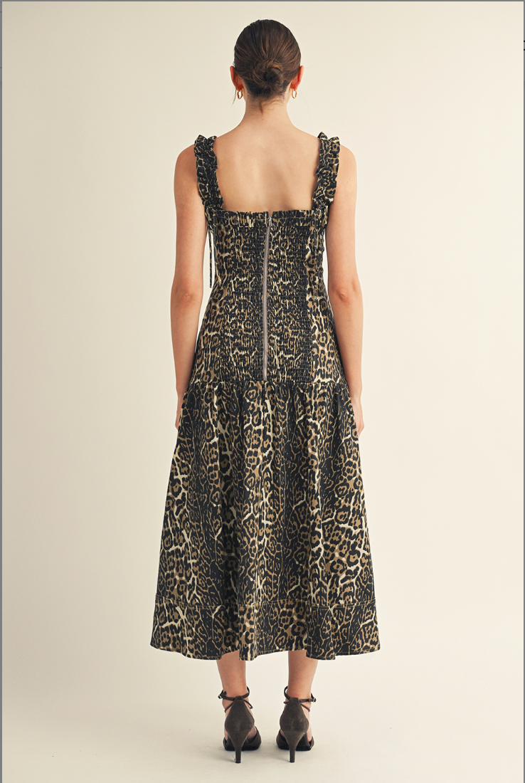 raya midi dress Raya Flutter Sleeve Belted Midi Dress (X-Small)