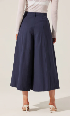Rowen Pleated Culotte Pants