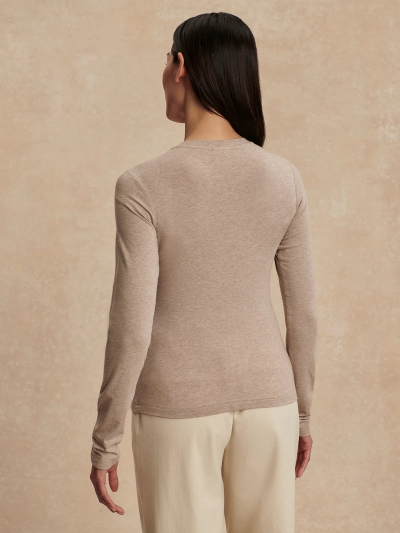 Edna Fitted Tee Taupe