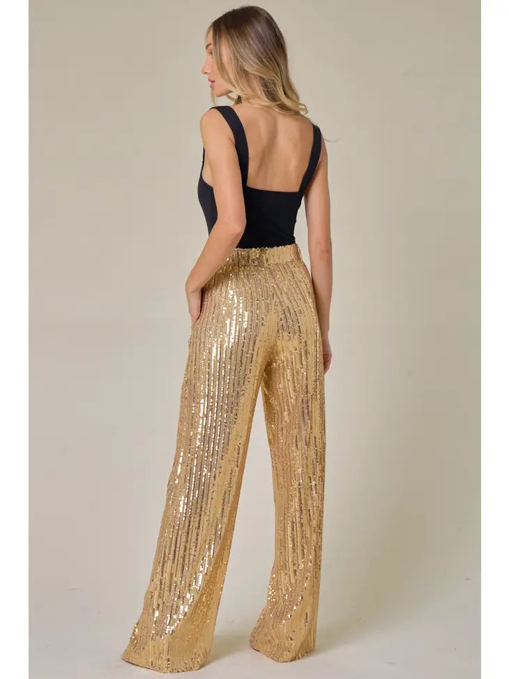 Gold Sequin Pant