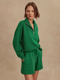 Hawley Half Zip Green