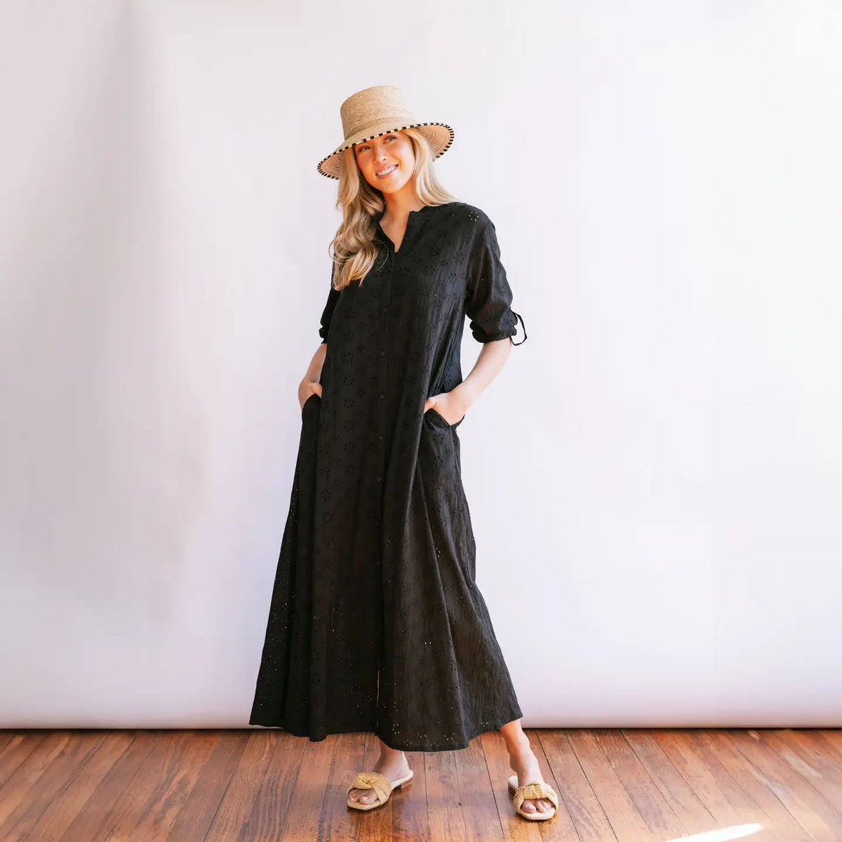 Eyelet Swizzle Dress Coverup