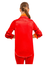 Crimson Button Up