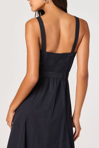 Navy Sweetheart Midi