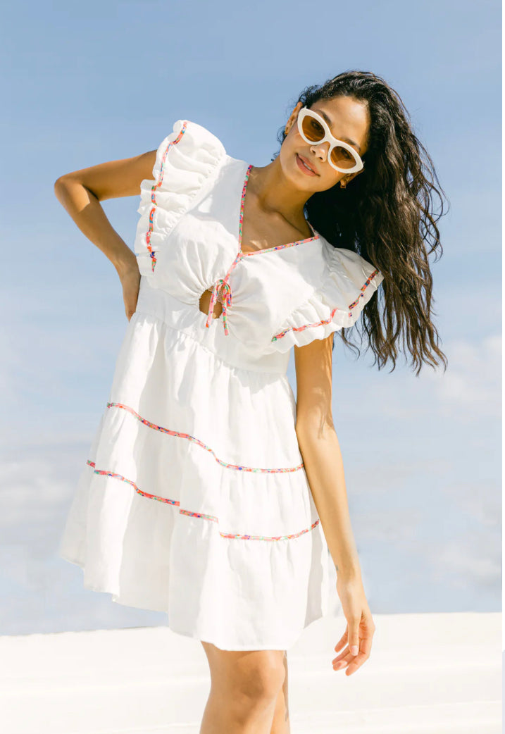 Crosby Holcomb Whitewash Dress