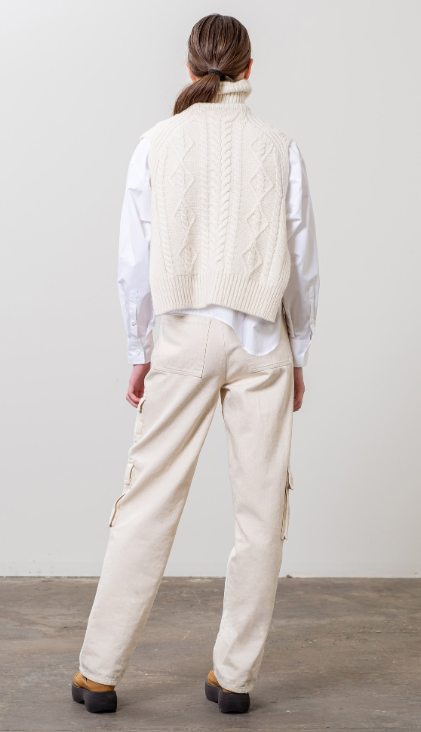 Cream Sweater Vest