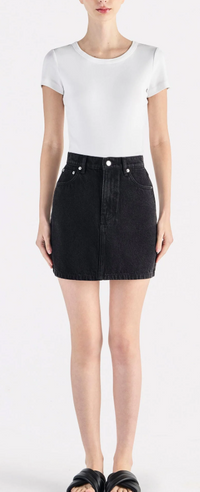 Sia Denim Mini Black