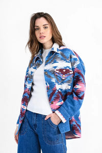 Pink Printed Shacket