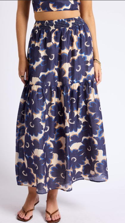Flora Tiered Maxi Skirt