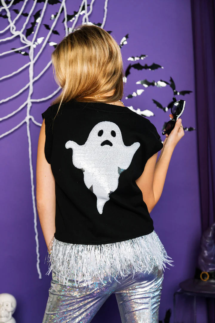 Spooky & Sparkly Sweater Vest- online exclusive
