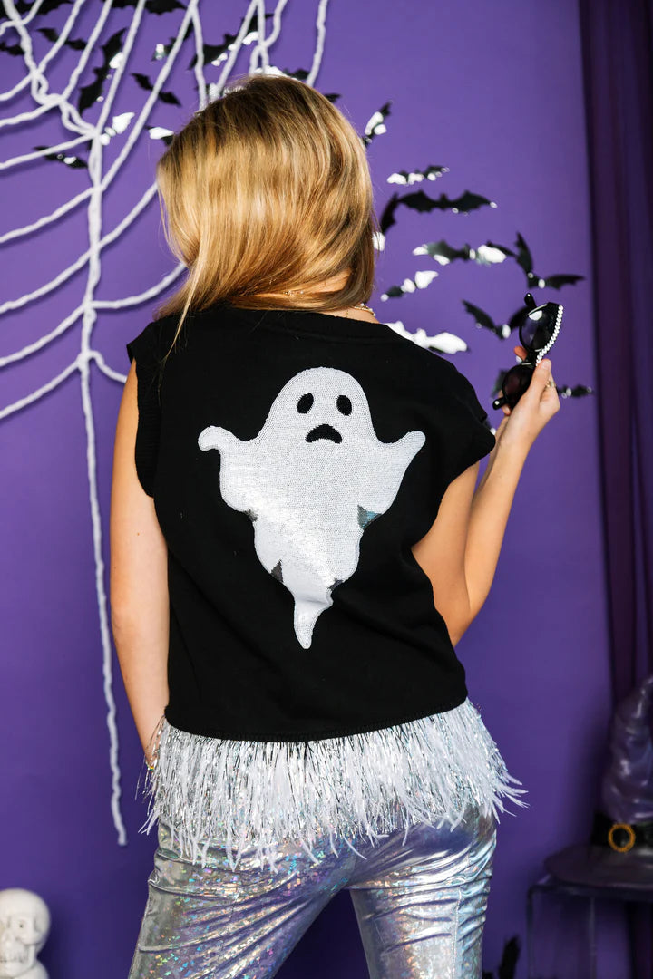 Spooky & Sparkly Sweater Vest