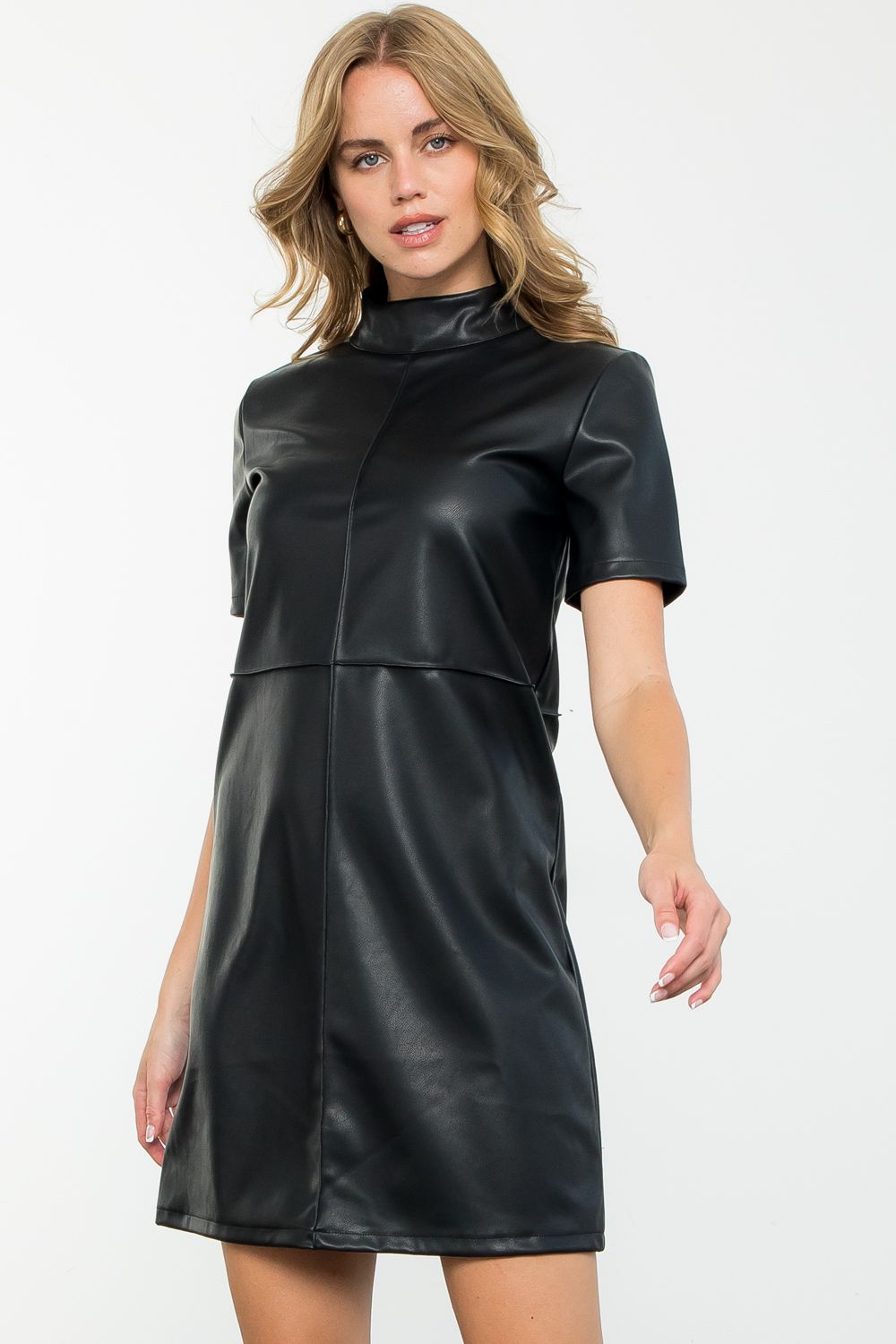 Rachel Faux Leather Dress
