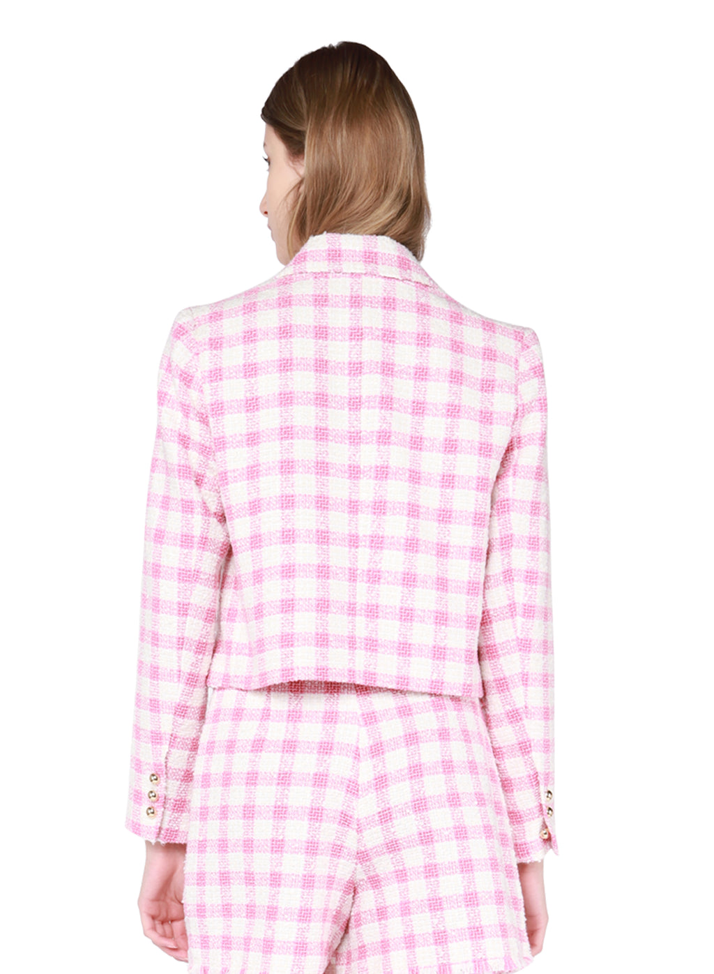 Pink Check Blazer