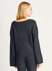 Black V-Neck Sweater