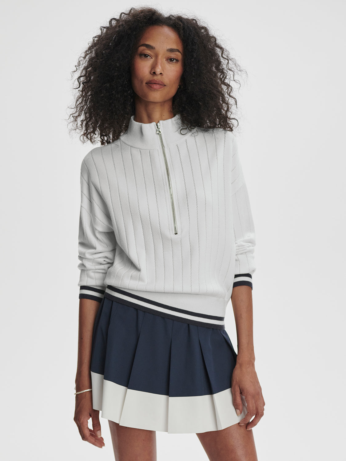 Aliyah Half Zip Knit
