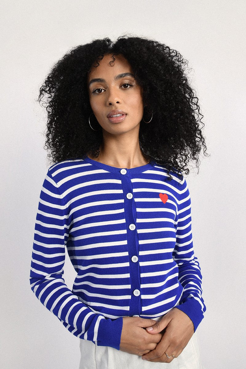 Blue Heart Cardigan