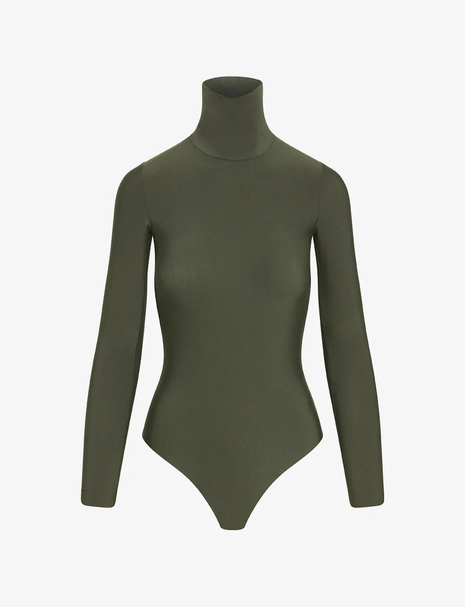 Loden Butter Turtleneck Bodysuit-online exclusive