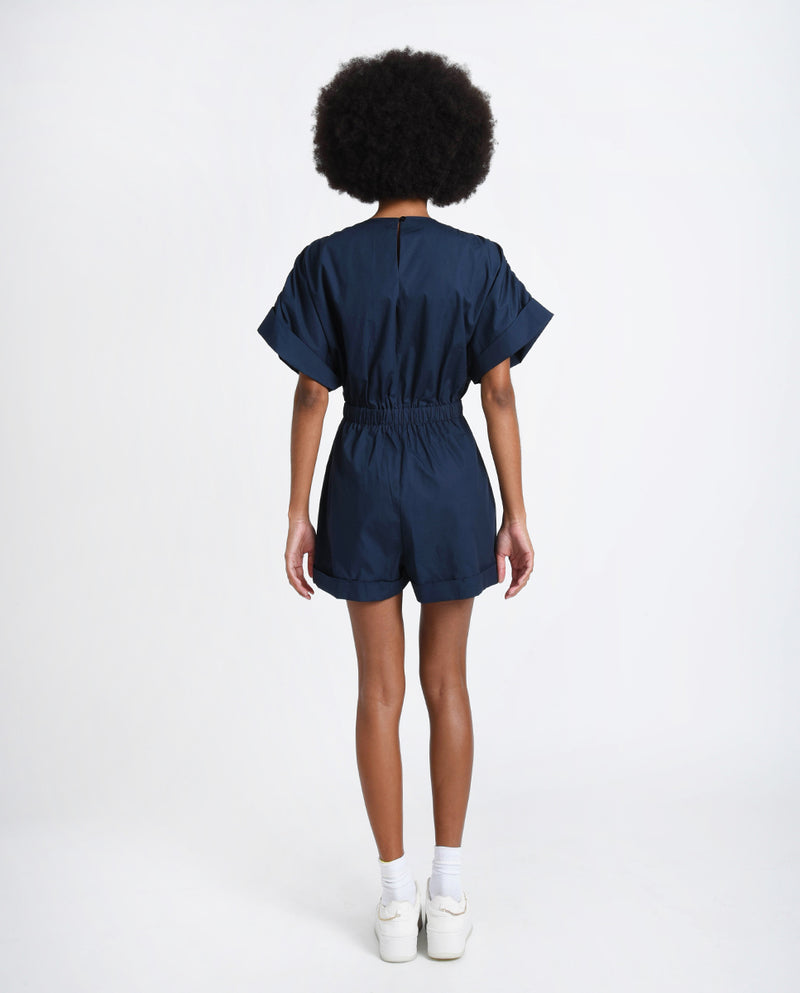 Navy Romper
