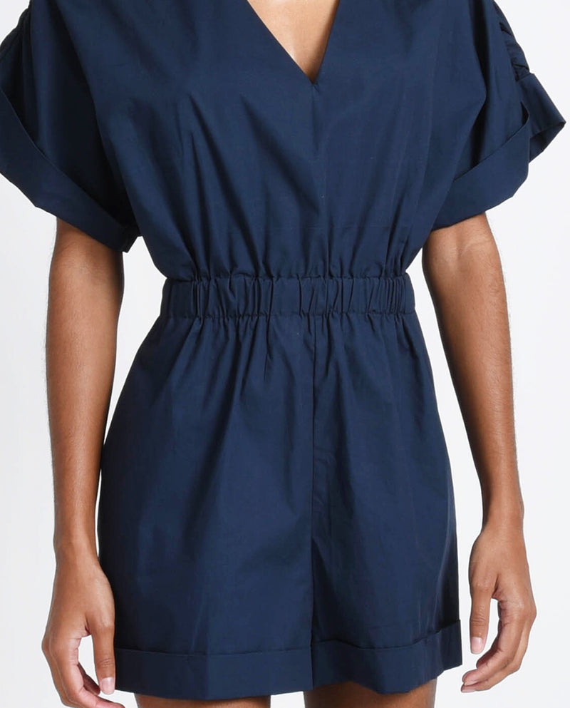 Navy Romper