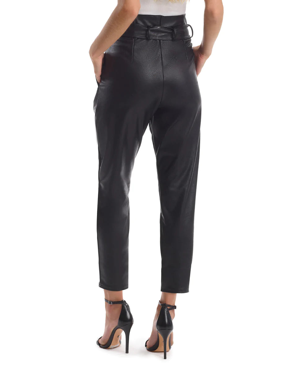 Faux Leather Paper Bag Pant