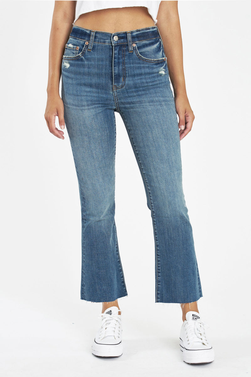 Rumors Shy Girl High Rise Crop Flare