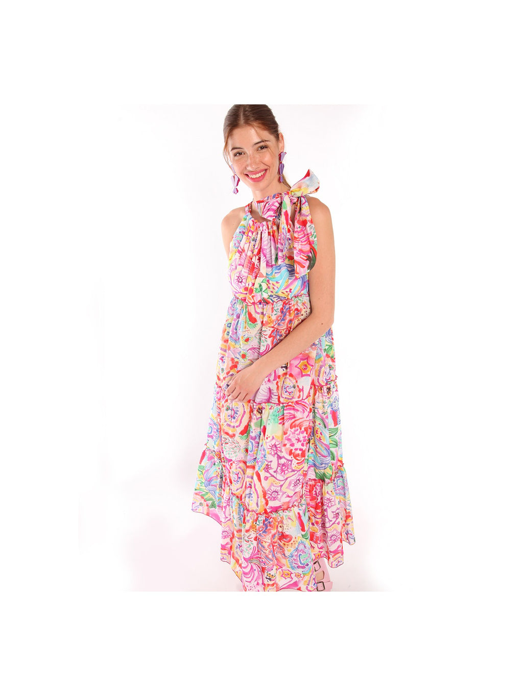 Cylia Watercolor Dress