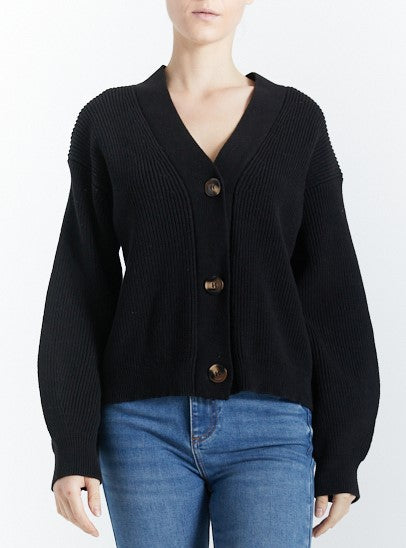Black Chunky Cardigan