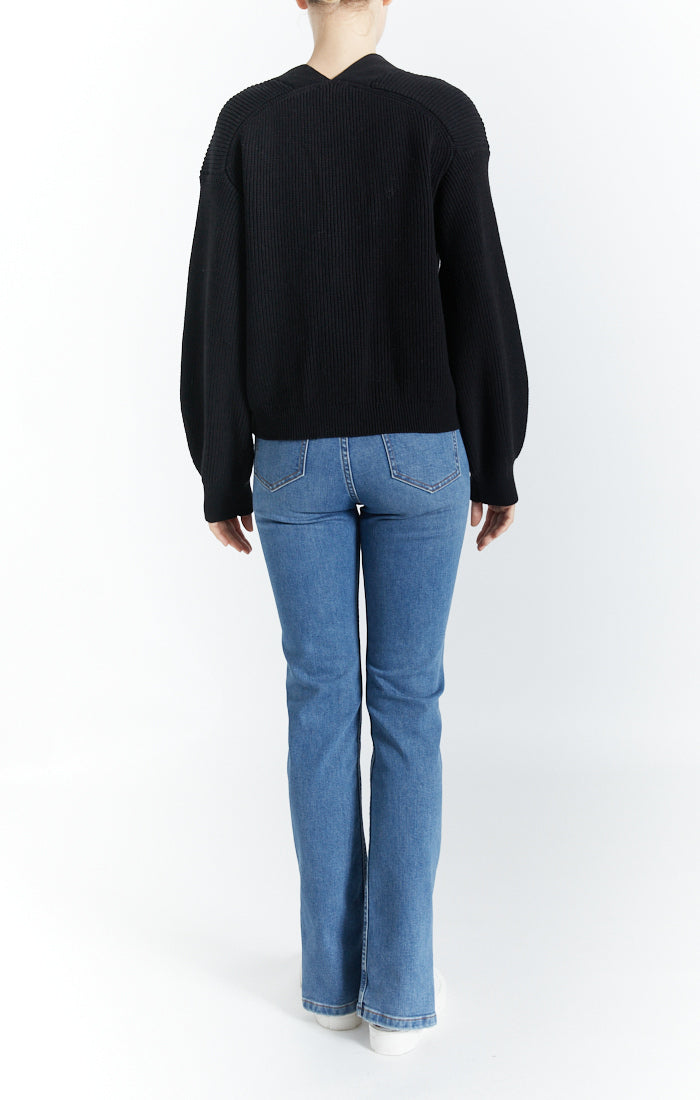 Black Chunky Cardigan